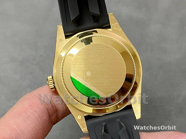 Replica Rolex Sky-Dweller-m336238 0002, 42 mm, oro giallo, quadrante nero, Uomo Nero