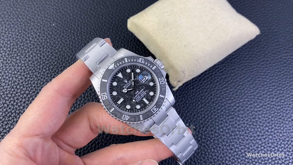 Men's Custom Rolex Submariner-Carbon Fiber, Custom Edition, Black