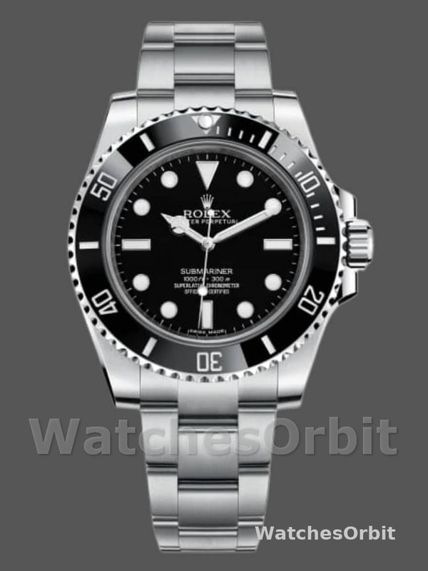 Rolex Submariner 114060 Stainless Steel Black Dial 40mm Mens Replica Watch