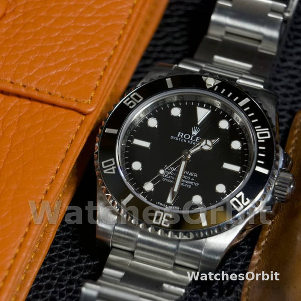 Men's Rolex Submariner 40mm Men's-114060-Stainless Steel-Black Dial Black