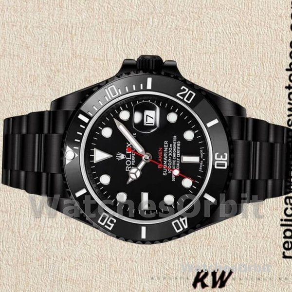 Replique Hommes Rolex Submariner 40mm Hommes-116610-Black Dial Black