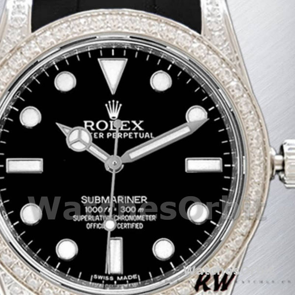 Men's Rolex Submariner 40mm Men's-116610-Black Dial-Rubber Strap Black
