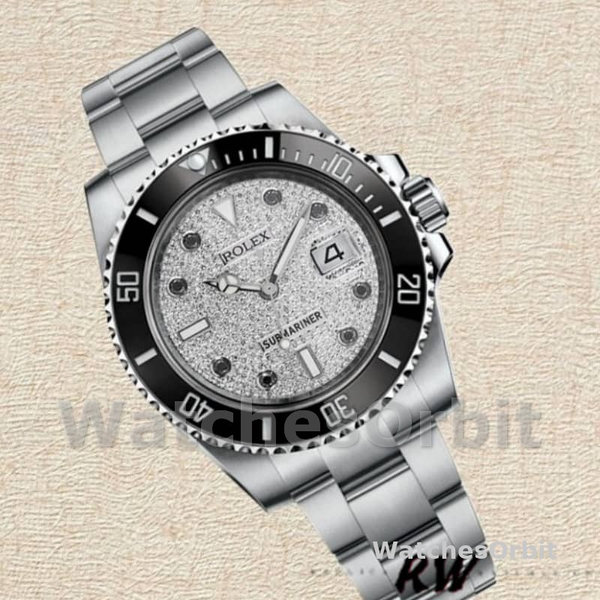Replica Rolex Submariner 40mm Uomo-116610-Contatore con pavé di diamanti-Acciaio inossidabile con pavé di diamanti