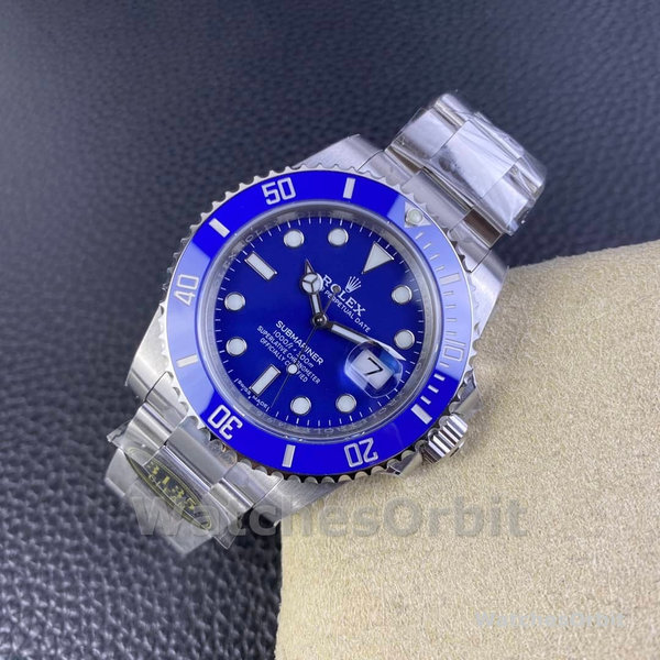 Mens Rolex Submariner 40mm Mens-116619LB-White Gold-Blue Dial Blue Replica Image