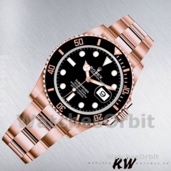 Replica Rolex Submariner-126605 da uomo, 41 mm, automatico, quadrante nero, nero da uomo