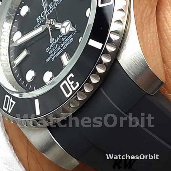 Rolex Submariner 126610LN Black Rubber Strap Black Dial 41mm Mens Replica Watch