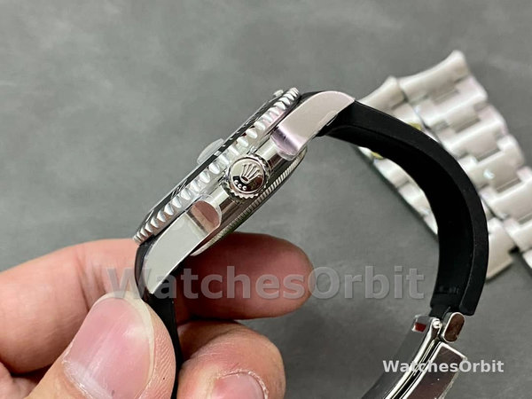 Rolex Submariner 126610LN Black Rubber Strap Black Dial 41mm Mens Replica Watch