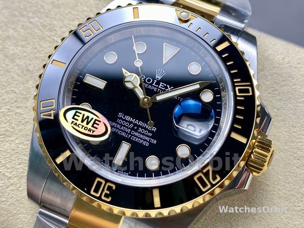 Rolex Submariner 126613LN 0002 Schwarzes Zifferblatt Black Bezel 41mm Mens Replica Watch