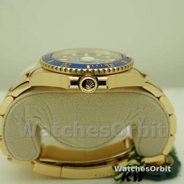 Mens Rolex Submariner 41mm Mens-126618LB-Yellow Gold-Blue Dial Blue Replica Image