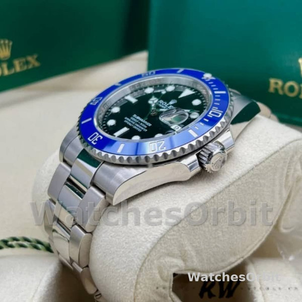 Mens Rolex Submariner 41mm Mens-126619LB 0003-Blue Ceramic Bezel-Black Dial Black Replica Image