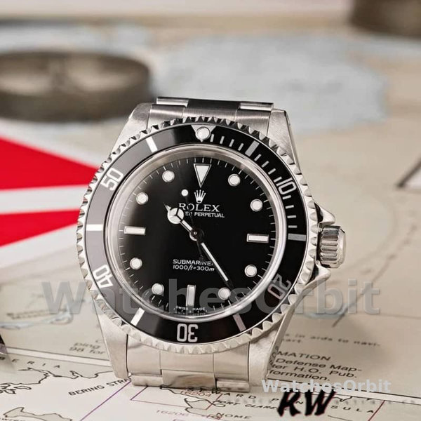 Men's Rolex Submariner 40mm Men's-14060M-Black Dial-Stainless Steel Case Black