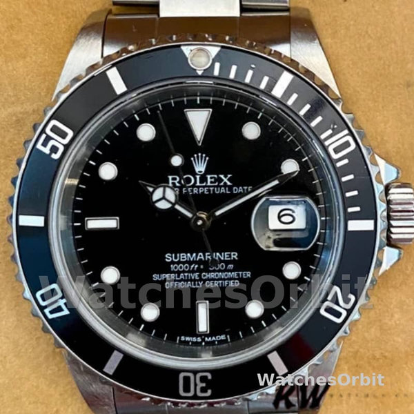 Rolex Submariner 16610 Stainless Steel 40MM Black Dial Mens Replica Watch