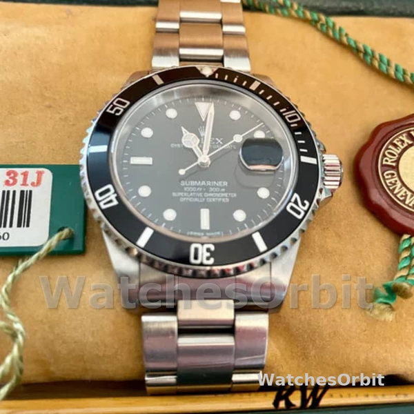 Rolex Submariner 16610 Stainless Steel 40MM Black Dial Mens Replica Watch