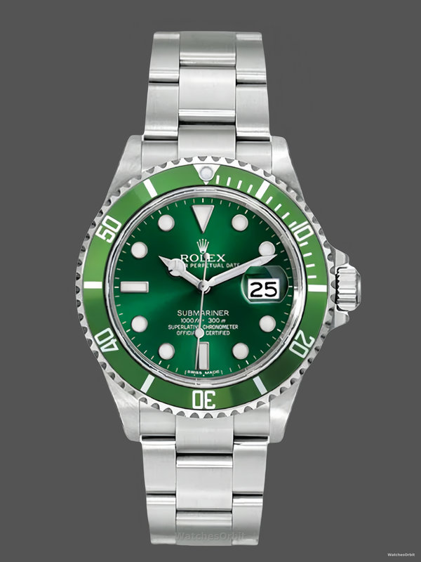 Rolex Submariner 16610 Stainless Steel Refinished Grünes Zifferblatt 40mm Mens Replica Watch