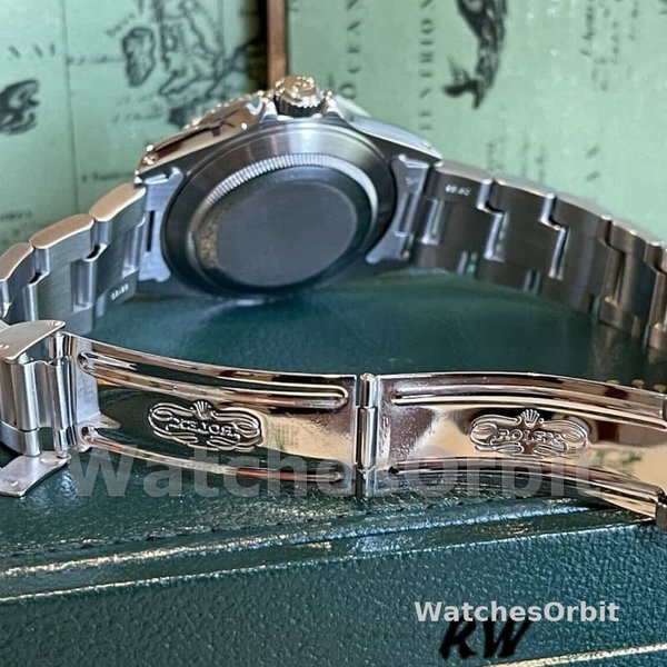 Replica Rolex Submariner 40mm Uomo-16610-Acciaio inossidabile-Comparto verde rifinito Verde