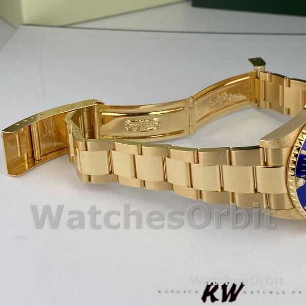 Rolex Submariner 16618 Serti Dial Blue Bezel 40mm Mens Replica Watch