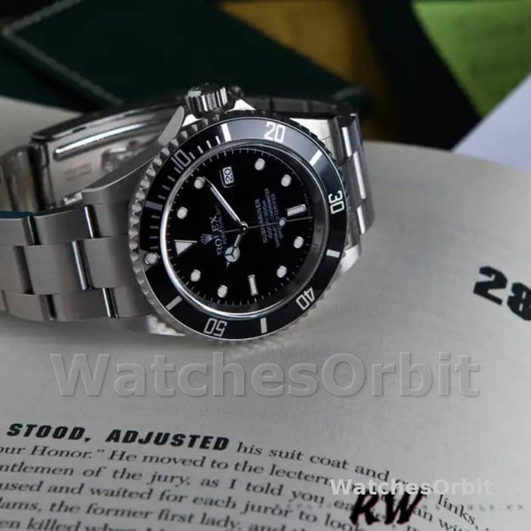 Replica Rolex Submariner 40mm Uomo-1680-Ghiera nera-Comparto nero Nero