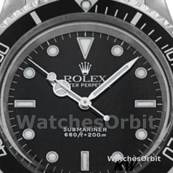 Replica Rolex Submariner 5513-40mm, Acciaio inossidabile, Quadrante nero, Uomo, Nero