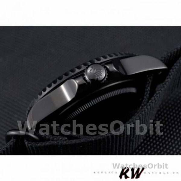 Replica Rolex Submariner 40 mm Uomo-622006-Cinturino in nylon nero-Comparto nero Nero