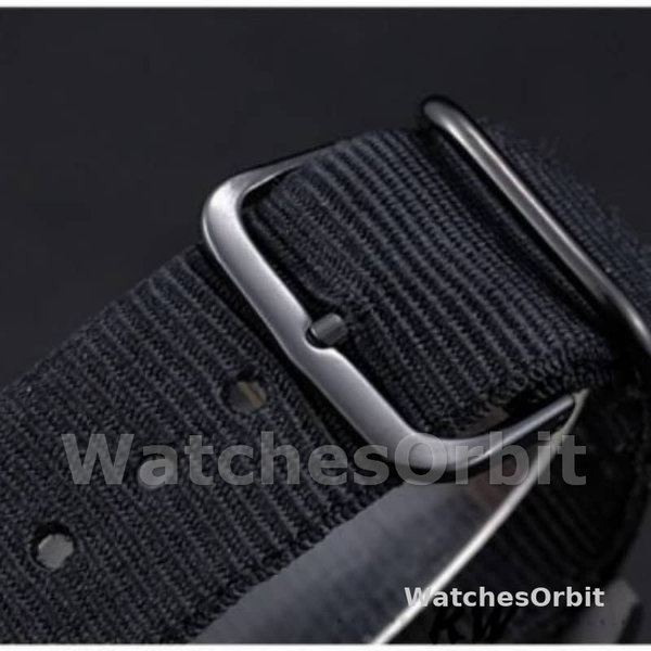 Replica Rolex Submariner 40 mm Uomo-622006-Cinturino in nylon nero-Comparto nero Nero