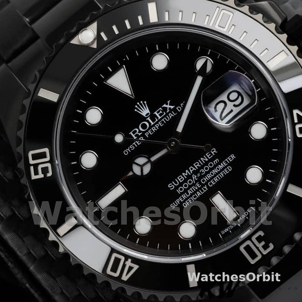Men's Rolex Submariner Date 40mm Men's-116610LN-Black Dial-Black PVD/DLC Stainless Steel Black