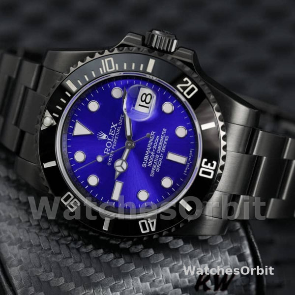 Men's Rolex Submariner Date 40mm Men's-116610LN-Blue Dial-Black PVD/DLC Stainless Steel Blue