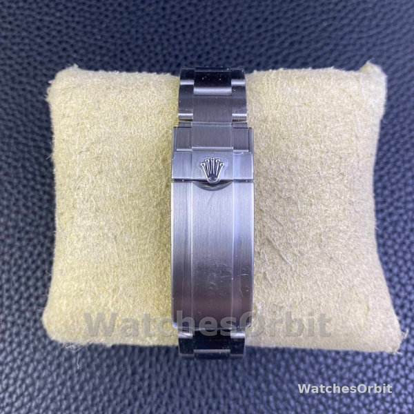 Mens Rolex Submariner 41MM Stainless Steel Black Dial Date Black Replica Watch Image