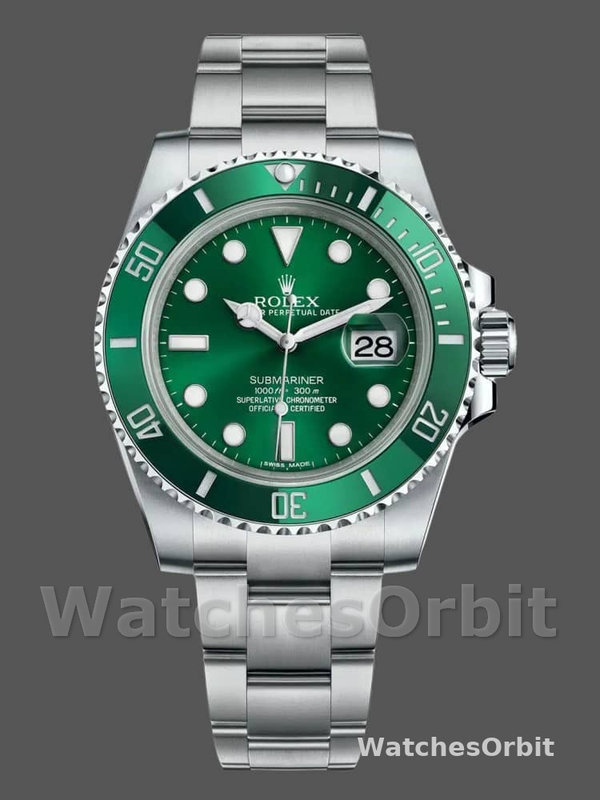 Rolex Submariner Date 116610LV Stainless Steel Oyster 40MM Grünes Zifferblatt Mens Replica Watch