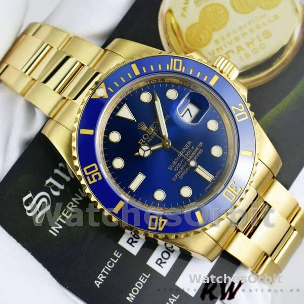 Replica Rolex Submariner Date 41mm Heren-116618LB-Blauwe Wijzerplaat Blauw