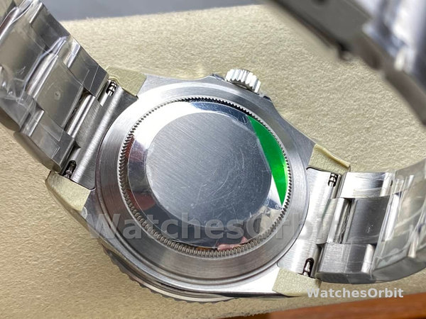 Mens Rolex Submariner 40mm Mens-16610LV-Stainless Steel Oyster-Black Dial Black Replica Image