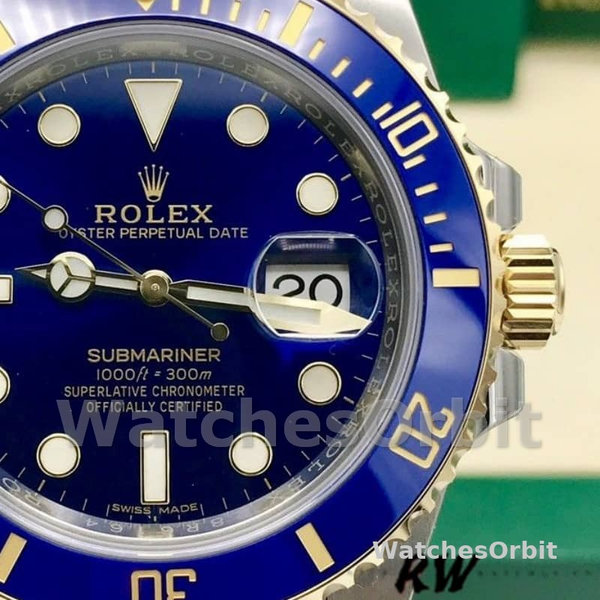 Replica Rolex Submariner Date 16613 Blue Dial 40mm Herren Replica Uhr, Replica Uhren, Stilvolles Accessoire