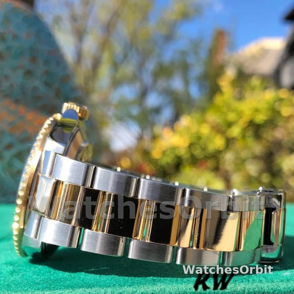 Rolex Submariner Date 16613 Champagne Serti Dial 40mm Mens Replica Watch