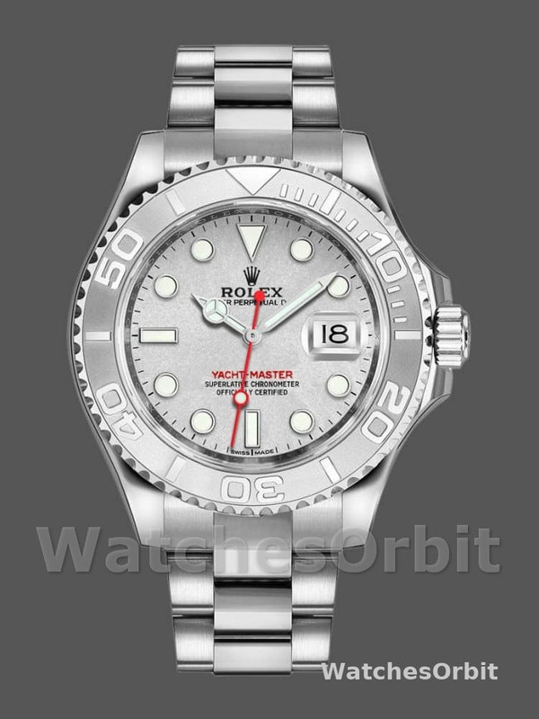 Rolex Yacht-Master 116622 Stainless Steel platinum Dial 40mm Mens Replica Watch