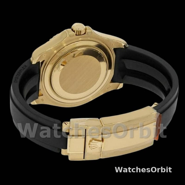 Rolex Yacht-Master 116695 Black Rubber Strap Blue Dial 40MM Mens Replica Watch