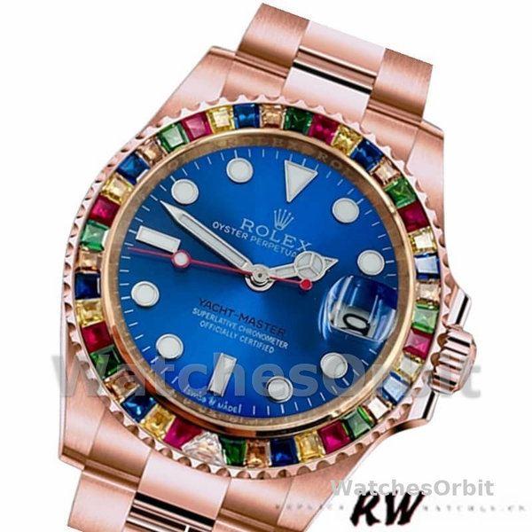 Men's Rolex Yacht‑Master 116695-40mm, Everose Gold, Blue Dial, Men’s Blue