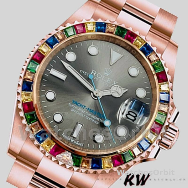 Men's Rolex Yacht‑Master-116695, 40mm, Everose Gold, Grey Dial, Men’s Grey