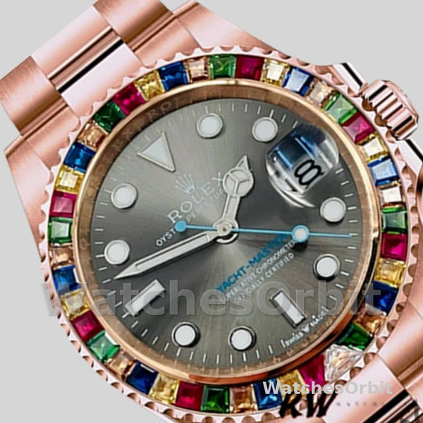 Rolex Yacht-Master 116695 Everose Gold Grey Dial 40MM Mens Replica Watch
