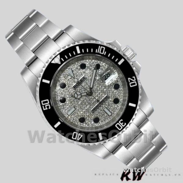 Men's Rolex Yacht‑Master-116695, 40mm, Stainless Steel, Diamond‑Paved Dial, Men’s Diamond Paved