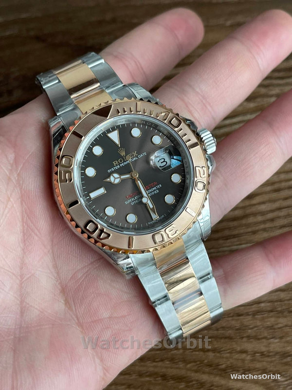 Rolex Yacht-Master 126621 EverRose Gold Black Dial 40MM Mens Replica Watch