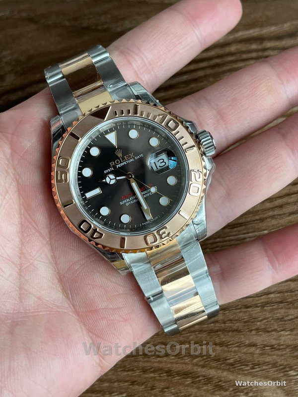 Rolex Yacht-Master 126621 EverRose Gold Black Dial 40MM Mens Replica Watch