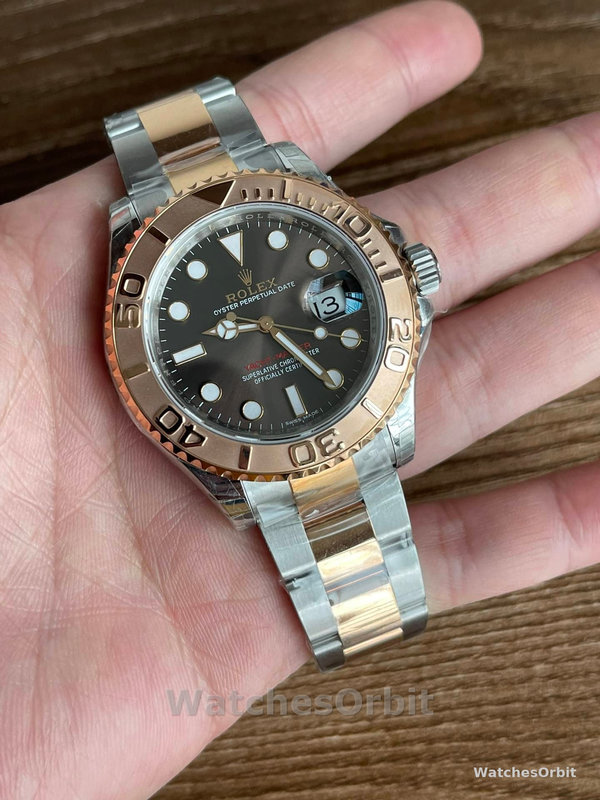 Rolex Yacht-Master 126621 EverRose Gold Black Dial 40MM Mens Replica Watch