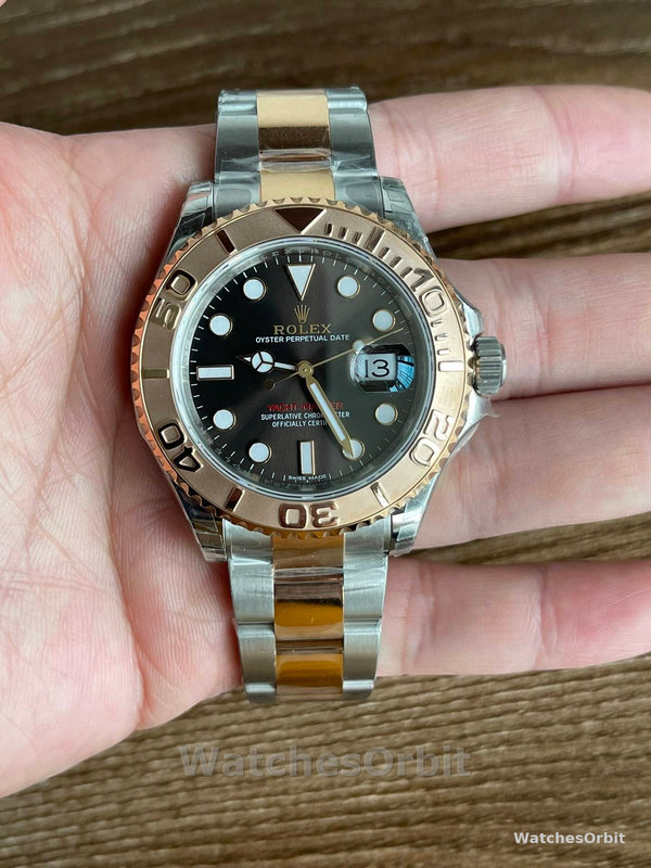 Rolex Yacht-Master 126621 EverRose Gold Black Dial 40MM Mens Replica Watch