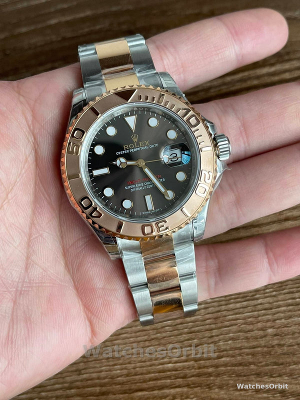 Rolex Yacht-Master 126621 EverRose Gold Black Dial 40MM Mens Replica Watch