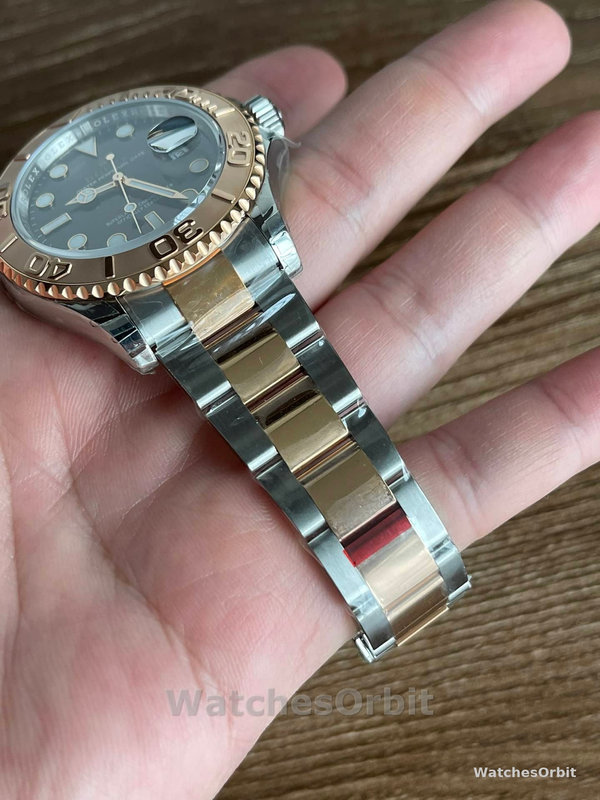 Rolex Yacht-Master 126621 EverRose Gold Black Dial 40MM Mens Replica Watch