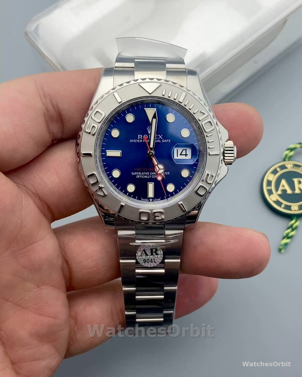 Men's Rolex Yacht‑Master 126622-40mm, Platinum Bezel, Blue Dial, Men’s Blue