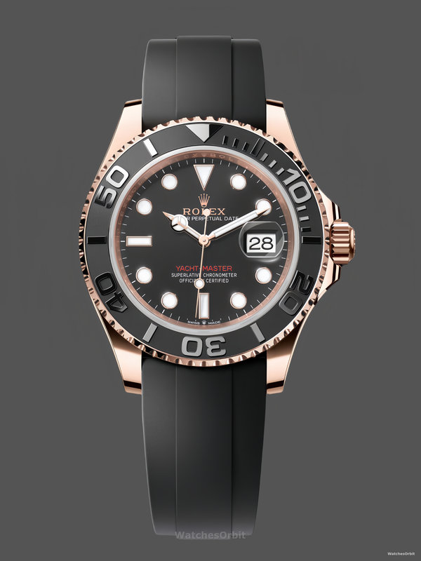 Rolex Yacht-Master 126655 40mm Automatic Black Dial 18kt Everose Gold Watch
