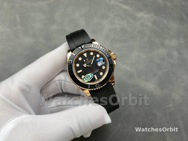 Rolex Yacht-Master 126655 40mm Automatic Black Dial 18kt Everose Gold Watch