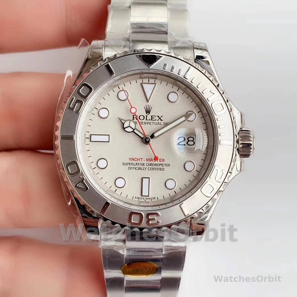 Mens Rolex Yacht‑Master-16622, 40mm, Silver Dial, Men’s Silver Replica Watch Image