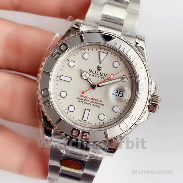 Mens Rolex Yacht‑Master-16622, 40mm, Silver Dial, Men’s Silver Replica Watch Image
