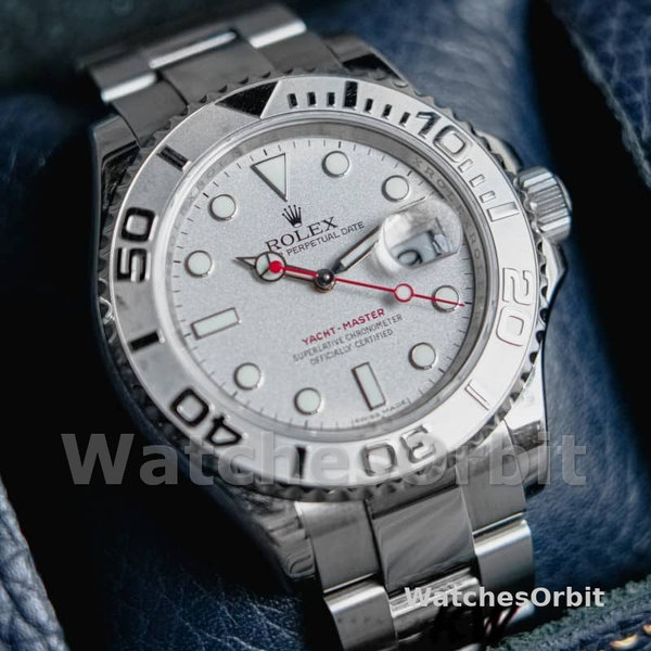 Men's Rolex Yacht-Master 40mm Men's-16622-Silver Dial Silver